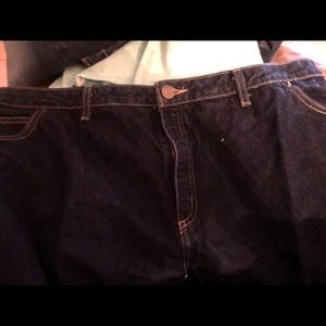 Lands End dark blue jeans 22w